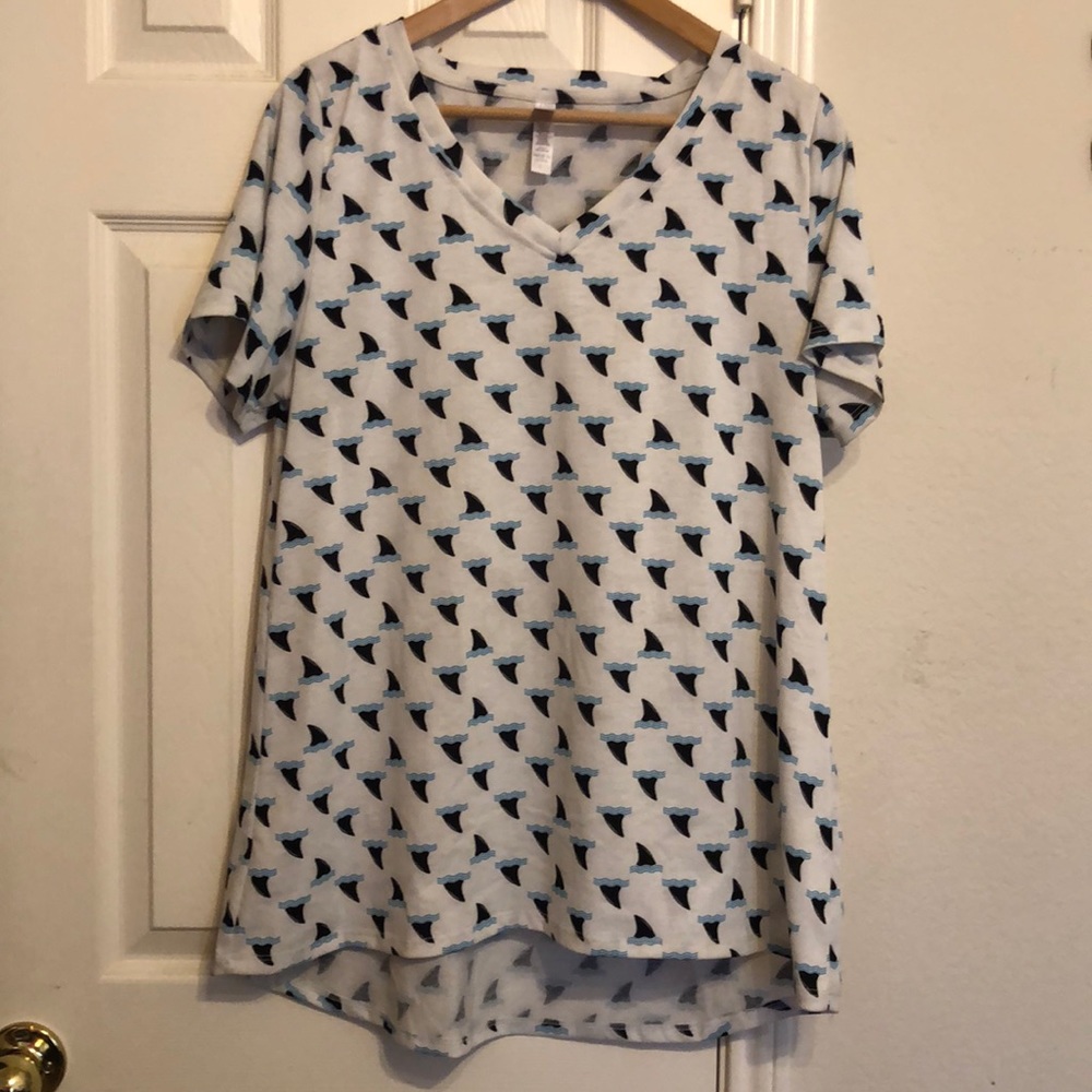 LuLaRoe Christy Shark Fin Tee